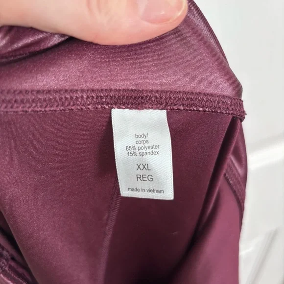 Plum Faux Leather Leggings | Maurices XXL - Picture 6 of 7